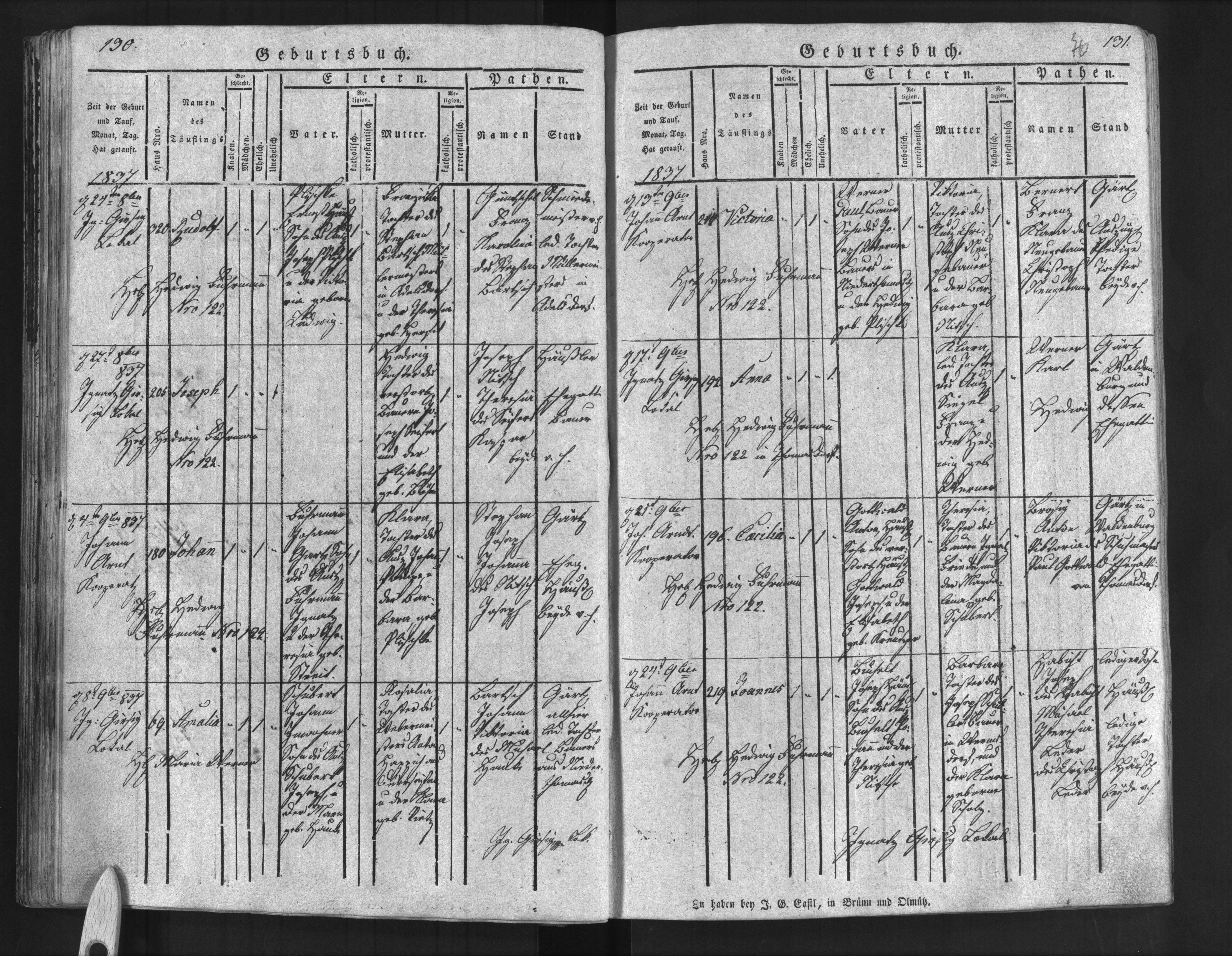 Anna Siegel birth record